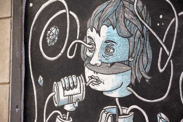 Arte urbano en el barrio del Soho de Málaga