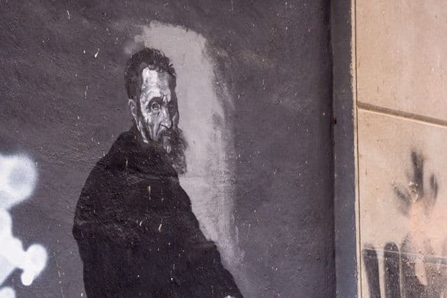 Retrato mural en el barrio del Soho de Málaga